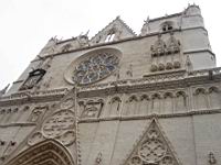 Lyon, Cathedrale St-Jean apres renovation, Facade (7)
